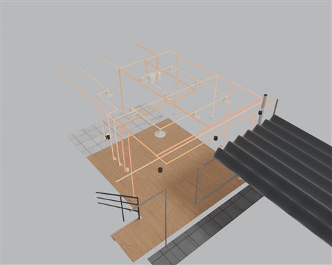Floor-2 bedroom: electrical wiring