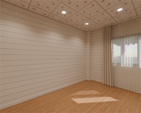 Floor 2: B wall and technical box