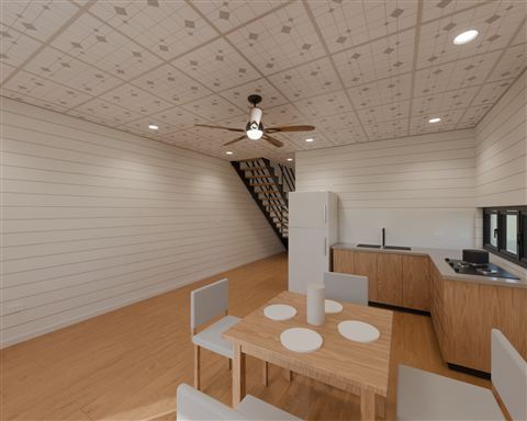 Floor 1: toward the stair