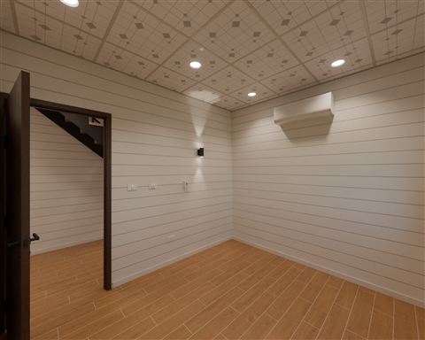 Floor 1: bedroom control wall