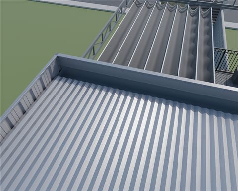 Roof gutter and outlet