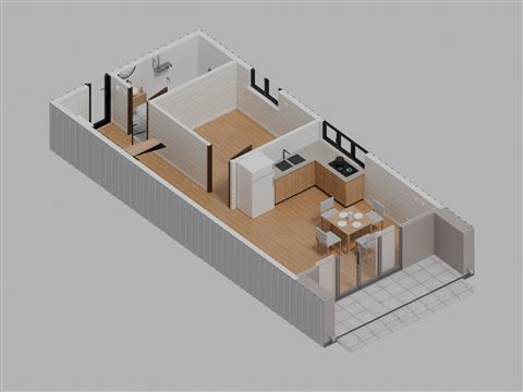 Axonometric, floor 1