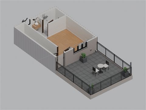 Axonometric, floor 2